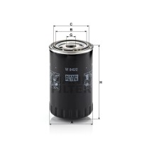 Фильтр масляный MANN-FILTER W 840/2