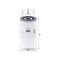 Фильтр масляный MANN-FILTER W 9019