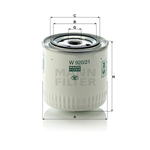 Фильтр масляный MANN-FILTER W 920/21