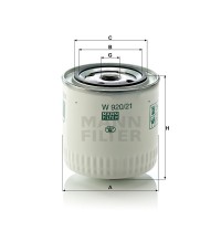 Фильтр масляный MANN-FILTER W 920/21 (10)
