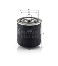 Фильтр масляный MANN-FILTER W 920/6