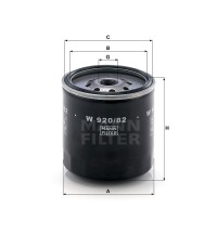 Фильтр масляный MANN-FILTER W 920/82