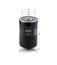 Фильтр масляный MANN-FILTER W 940/25