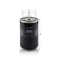 Фильтр масляный MANN-FILTER W 940/44