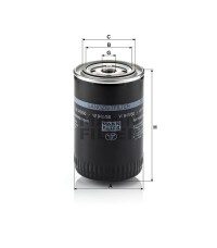 Фильтр масляный MANN-FILTER W 940/50