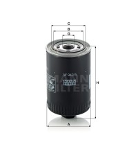 Фильтр масляный MANN-FILTER W 940/5