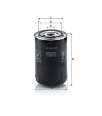 Фильтр масляный MANN-FILTER W 940/62