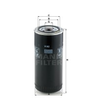 Фильтр масляный MANN-FILTER W 962