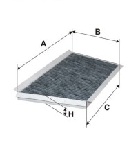 Фильтр салона FILTRON K 1106A Фильтр салона FILTRON K 1106A