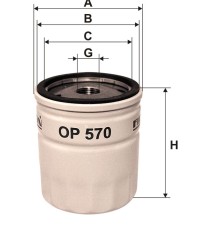 Фильтр масляный FILTRON OP 570 Фильтр масляный FILTRON OP 570