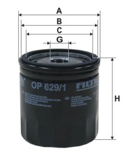 Фильтр масляный FILTRON OP 629/1 Фильтр масляный FILTRON OP 629/1